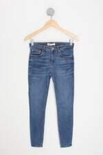 calça jeans zara feminina azul