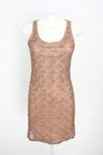 vestido feminino marrom com forro