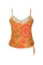 blusa feminina estampada com renda