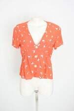 blusa zara feminina estampada