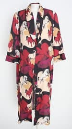 blusa alongada Amaro feminina estampada 