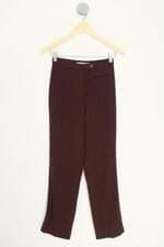calça de tecido pierre cardin feminina marrom
