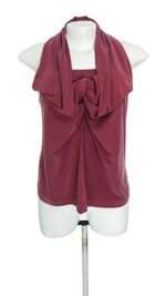 blusa fernanda yamamoto feminina rosa com torção