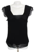 blusa alçacuz feminina preta com renda