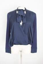 blusa lucyinthesky feminina azul com recortes