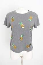 blusa renner feminina cinza com paetê