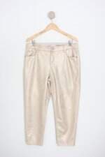 calça de tecido time and tru feminina bege