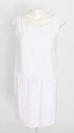 vestido mixed para c&a feminino branco com forro e sobreposição