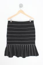 saia a collection feminina preta com forro