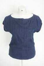 blusa jeans mixed feminina azul