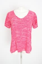 blusa hering feminina rosa estampada 