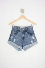 shorts melinda feminino azul
