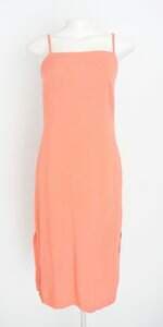 vestido tricomix feminino laranja com meio forro