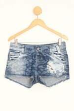 shorts jeans darlook feminino azul