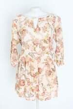 vestido feminino floral com meio forro