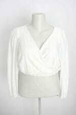 blusa C&A feminina off white com forro