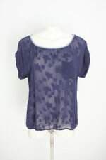 blusa tommy hilfiger feminina azul com bordado