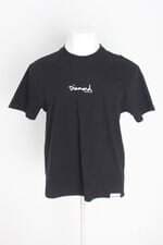 camiseta diamond masculina preta com silk