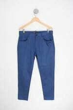 calça de tecido zara feminina azul