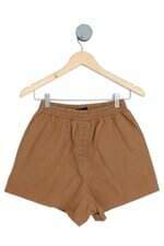 shorts feminino marrom