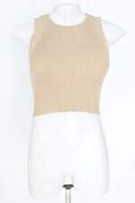 cropped feminino marrom claro