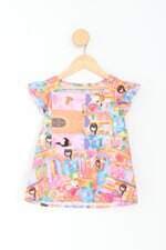 blusa alphabeto kids estampada