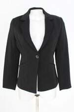 blazer shangva fashion feminino preto com forro