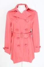 trench-coat chu xxx feminino rosa com faixa na cintura