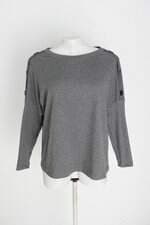 blusa riachuelo feminina cinza com aplique