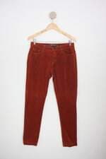 calça de tecido bobstore feminina marrom