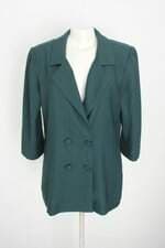 blazer vertice feminino verde com ombreira