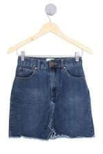 saia jeans Cotton On feminina azul