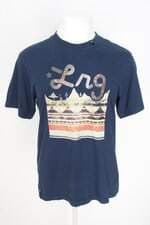 camiseta lrg masculina azul com silk