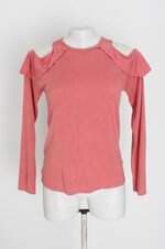 blusa yessica feminina rosa com recortes