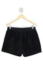 shorts Riachuelo feminino preto com cós com elástico
