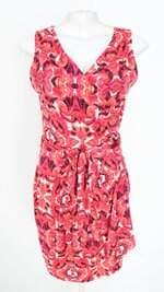 vestido C&A feminino estampado com forro