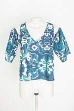 blusa triton feminina estampada com recortes