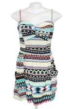 vestido curto feminino estampado