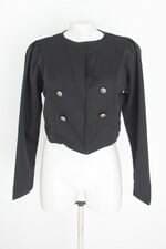 casaqueto amicia feminino preto com aplique