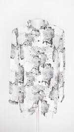 camisa clock house feminina estampada com fenda