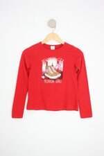 blusa malwee infantil vermelha com silk