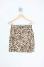 saia marisa feminina estampa animal print