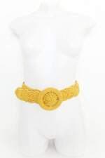 cinto zara feminino amarelo