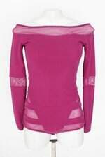 body paula raia feminino roxo com recortes e tule