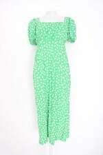 vestido Renner feminino verde floral com fenda