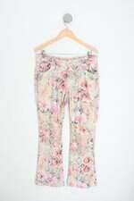calça de tecido e. woman feminina estampada