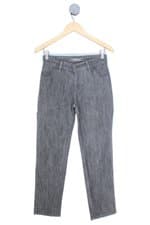 calça jeans movix feminina cinza com strass