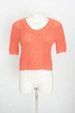 blusa de malha amaro feminina laranja