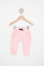 calça pimpinha infantil rosa com sobreposição
