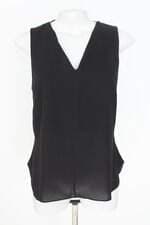 blusa all side feminina preta com fenda e meio forro